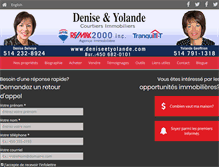 Tablet Screenshot of deniseetyolande.com